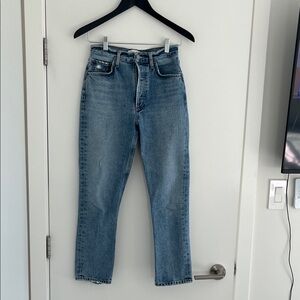Agolde Straight Leg Blue Jeans
